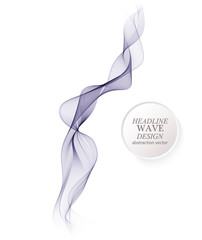 Abstract vector background, blue transparent waved lines for brochure, website, flyer design.