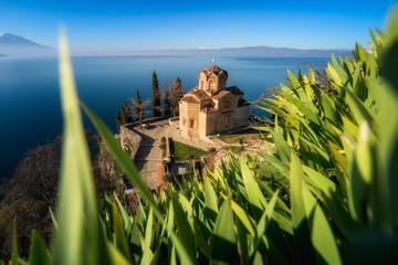 Church of St. John at Kaneo  in the city of Ohrid, North Macedonia