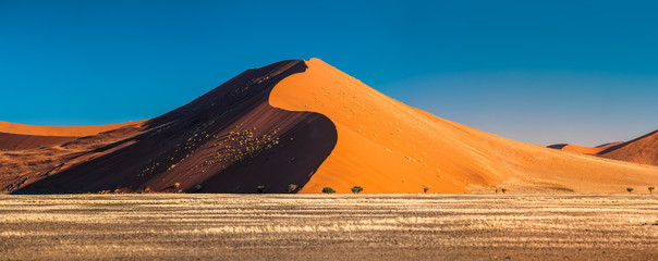 Dune 45, Sossusvlei, Namibia - obrazy, fototapety, plakaty