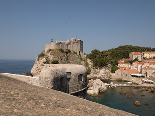 Fototapeta na wymiar Vistas desde las murallas de Dubrovnik