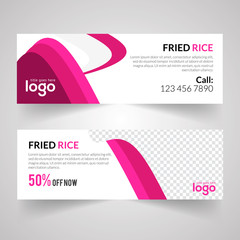 Food & Restuaruant Concept web Bannar Design Template.	