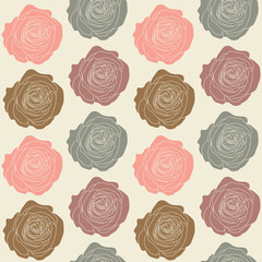 seamless repeating pattern with roses