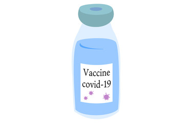 コロナウィルスのワクチンのイメージイラスト