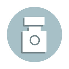 Laboratory, jar badge icon. Simple glyph, flat vector of laboratory icons for ui and ux, website or mobile application