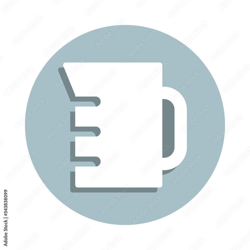 Poster laboratory, beaker badge icon. simple glyph, flat vector of laboratory icons for ui and ux, website 