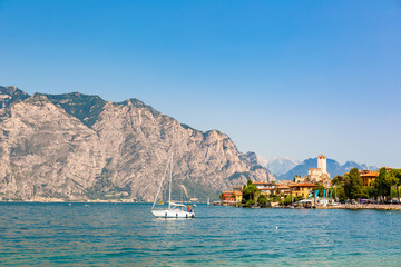 Ancient tower in Malcesine old town