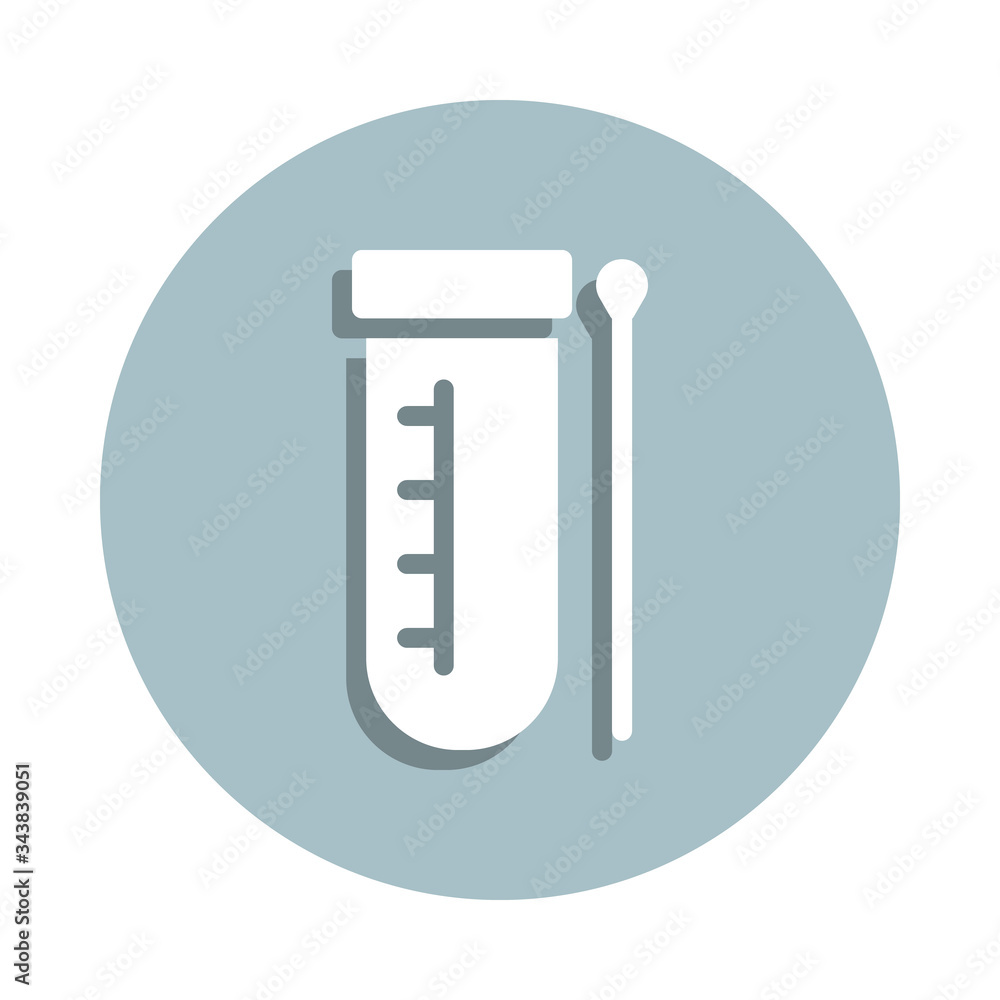 Poster laboratory, test battery badge icon. simple glyph, flat vector of laboratory icons for ui and ux, we