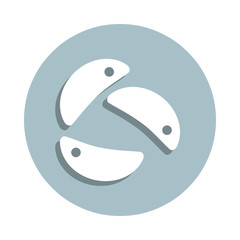 Laboratory, cell badge icon. Simple glyph, flat vector of laboratory icons for ui and ux, website or mobile application