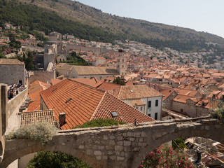 Vista de Dubrovnik desde las murallas de la ciudad