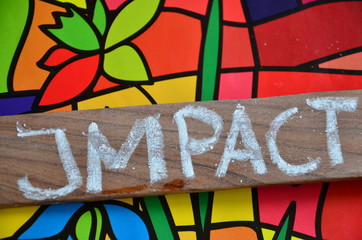 Fototapeta premium SLOWO IMPACT