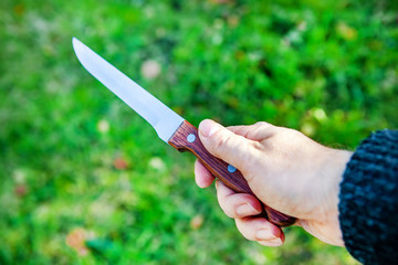 Hand with a Knife