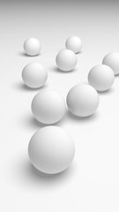 White abstract background. Lowpoly backdrop. Crumpled paper. 3D illustration