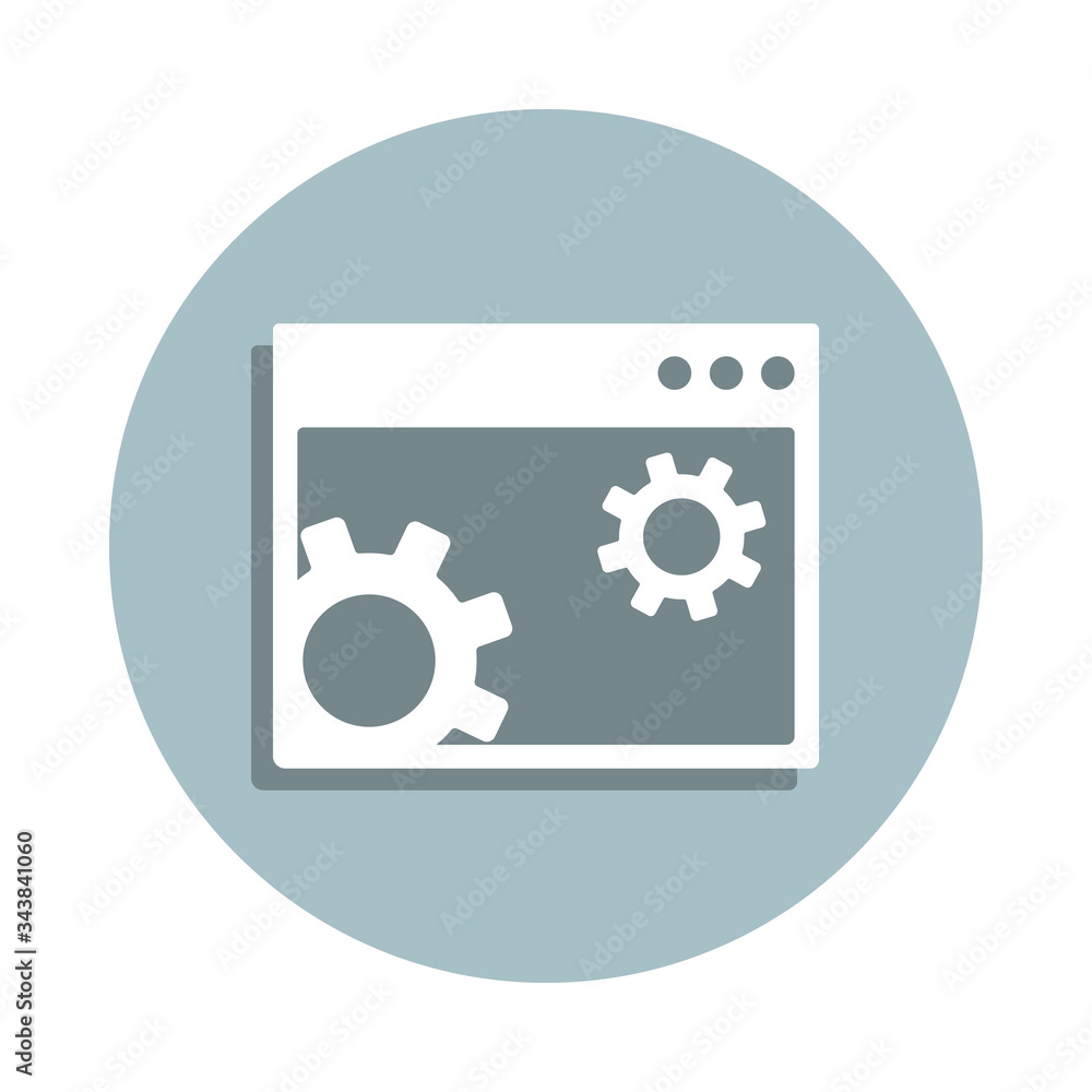 Poster site optimization badge icon. simple glyph, flat vector of seo and development icons for ui and ux, 