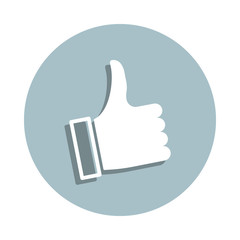 Reputation management badge icon. Simple glyph, flat vector of seo and development icons for ui and ux, website or mobile application