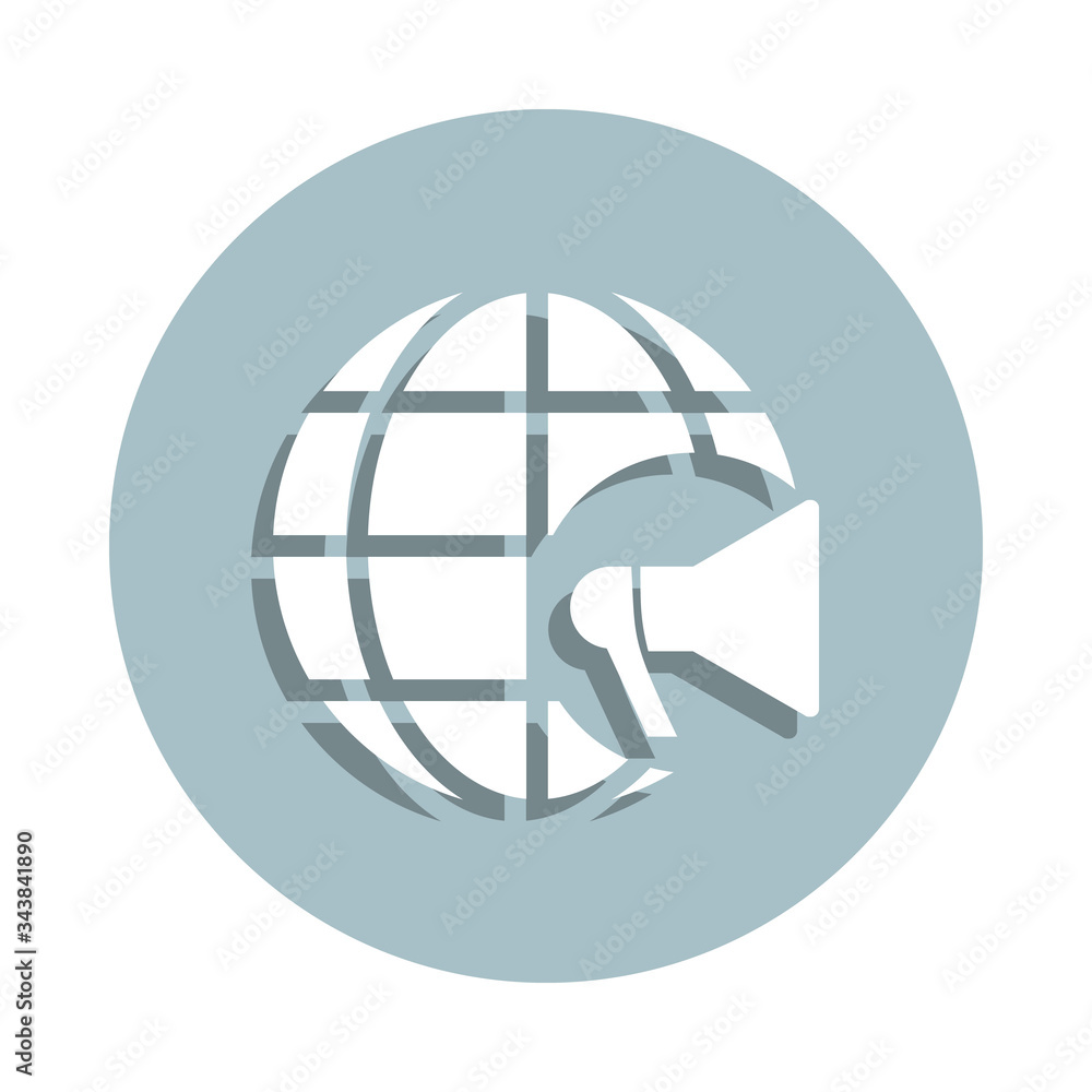 Poster advertising site badge icon. simple glyph, flat vector of seo and development icons for ui and ux, w