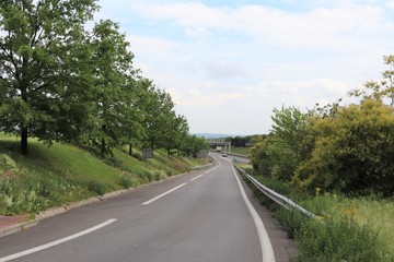 Sortie de voie rapide - sortie de la D301 ou boulevard urbain sud à Corbas - Ville de Corbas - Département du Rhône - France