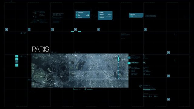 Paris : Satellite map view (Darkweb Interface)