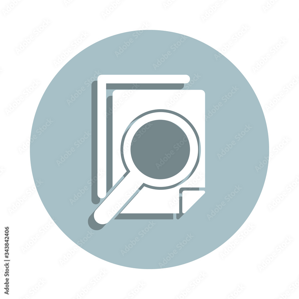 Poster content check badge icon. simple glyph, flat vector of seo and development icons for ui and ux, webs