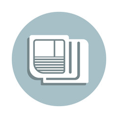 Press release seo badge icon. Simple glyph, flat vector of seo and development icons for ui and ux, website or mobile application