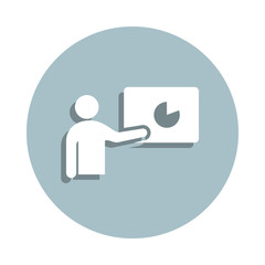 Timing of the campaign badge icon. Simple glyph, flat vector of seo and development icons for ui and ux, website or mobile application