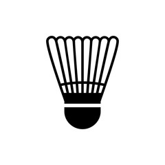 Badminton ball vector illustration isolated on white background