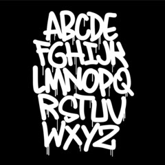 Urban art graffiti style, lettering, font elements and more