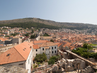 Fototapeta premium Vista de Dubrovnik desde las murallas de la ciudad