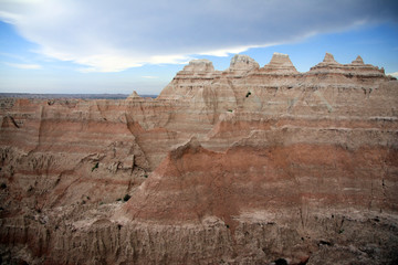 View of the Badlands National Park (South Dakota)