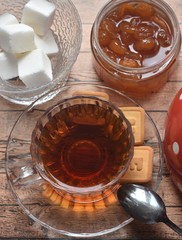 tea party, beautiful teapot and tea