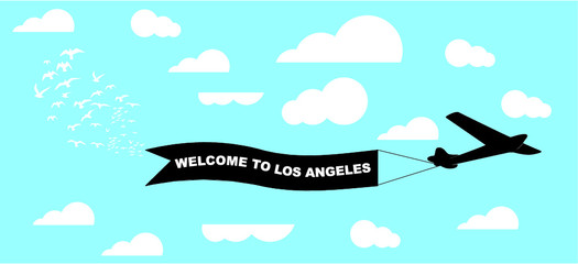 California Los Angeles print embroidery graphic design vector art