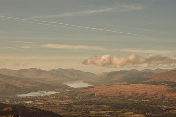 Naklejka premium Scotland and Scottish highlands