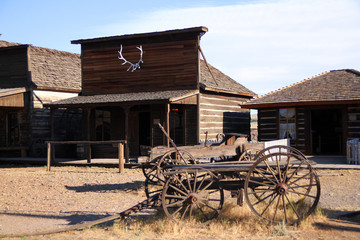 View of Old Trail Town in Cody, Wyoming