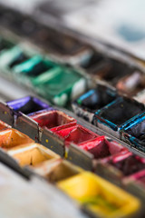 Farbnapf Auswahl gebraucht Aquarellfarben Wasserfarben