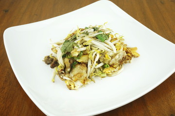 Fried clams, fried food in Thailand