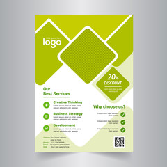 Business flyer design layout template in A4 size. Corporate Concept.