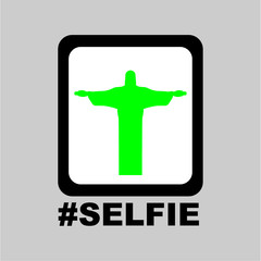 Fototapeta premium selfie signs print embroidery graphic design vector art