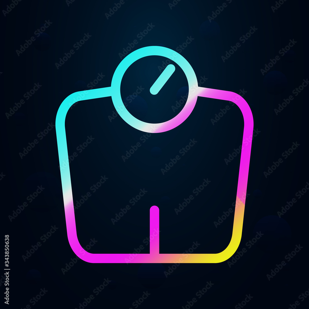 Poster scales nolan icon. simple thin line, outline vector of health icons for ui and ux, website or mobile