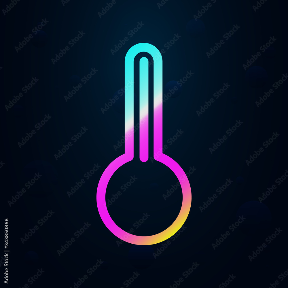 Aufkleber temperature sign nolan icon. simple thin line, outline vector of health icons for ui and ux, website