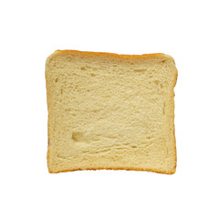 sliced bread isolated on white background