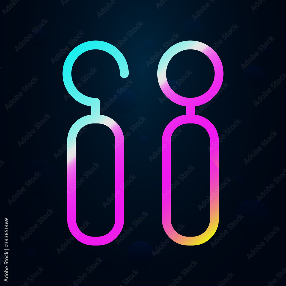 Poster dentist tools nolan icon. simple thin line, outline vector of health icons for ui and ux, website or