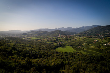 Colline di Scanzo con vigneti