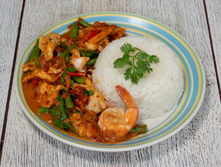 Thai Food Mixed Selections 