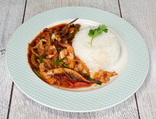 Thai Food Mixed Dishes Wide Selection