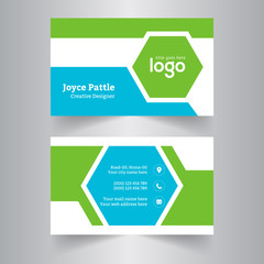 Fototapeta premium Clean & Creative Modern Business card template Design 