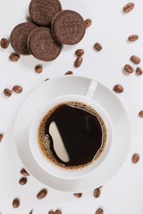 White backdrop. Healthy breakfast. Sweet food.