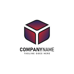 Cube logo template. Can be used for personal logo needs, company logos and other needs.