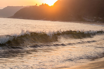 sand dunes in the morning