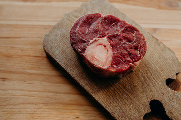 Beef bones for dinner at home