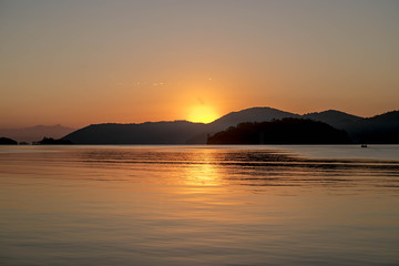 sunrise at Paraty pier