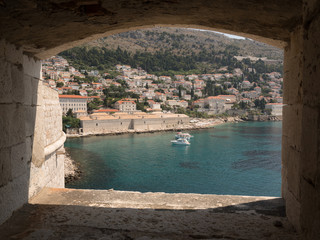 Vista de Dubrovnik desde las murallas de la ciudad